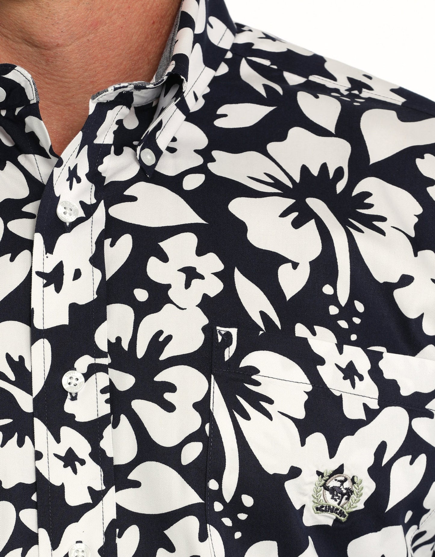 Cinch Men's Long Sleeve TWILL - Hawaiian Navy