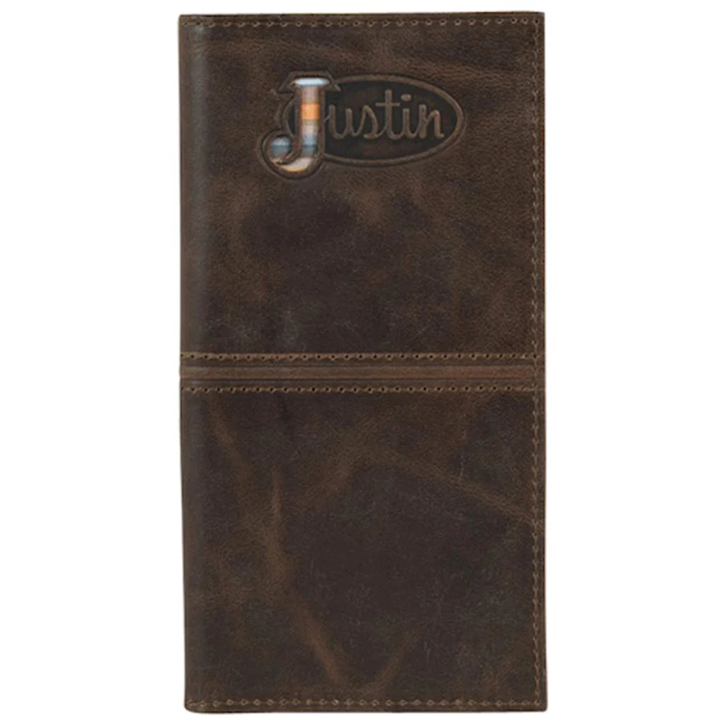 Justin Rodeo Wallet with Serape Logo