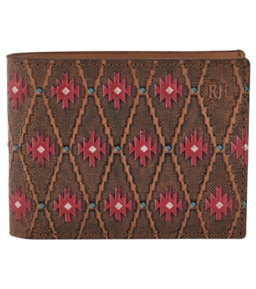 Red Dirt Hat Co Bifold Men's Tooled Red Southwest