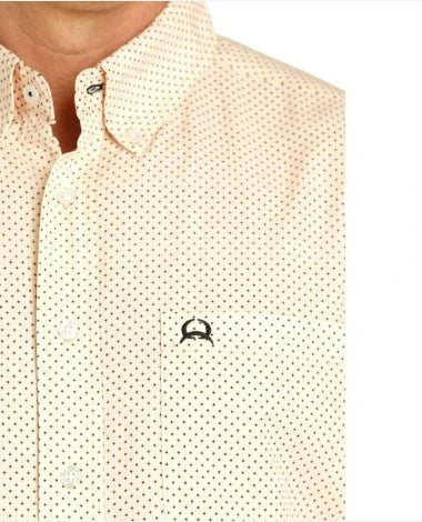 Cinch Men's Short Sleeve Arenaflex - Peach