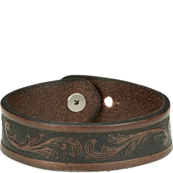 Justin Tooled Leather Bracelet