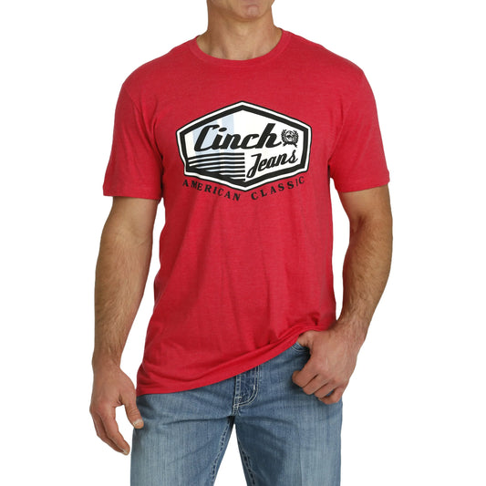 Cinch Men's Short Sleeve Tee - Red