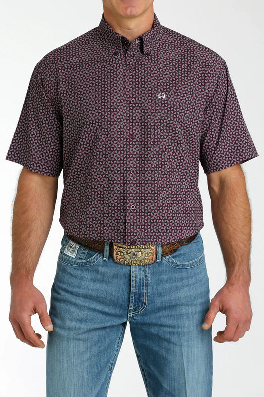 Cinch Men's Short Sleeve Arenaflex - Purple