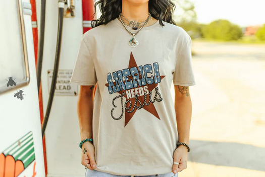 2 Fly America Needs Jesus T-Shirt