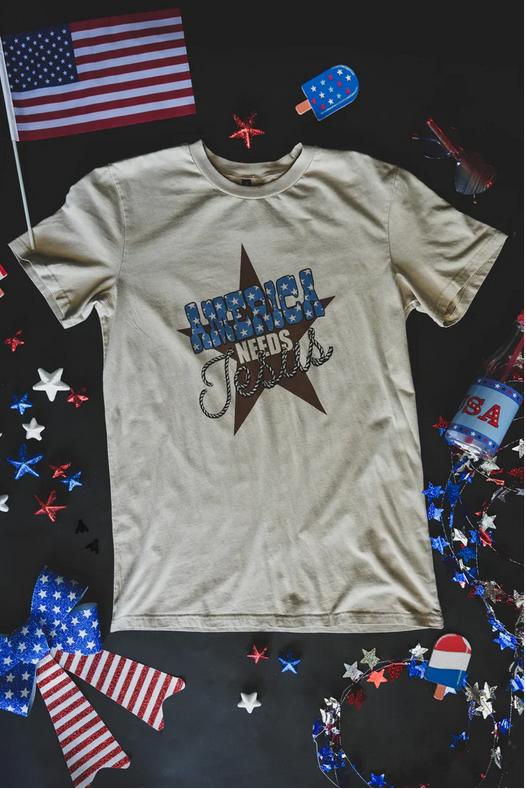 2 Fly America Needs Jesus T-Shirt