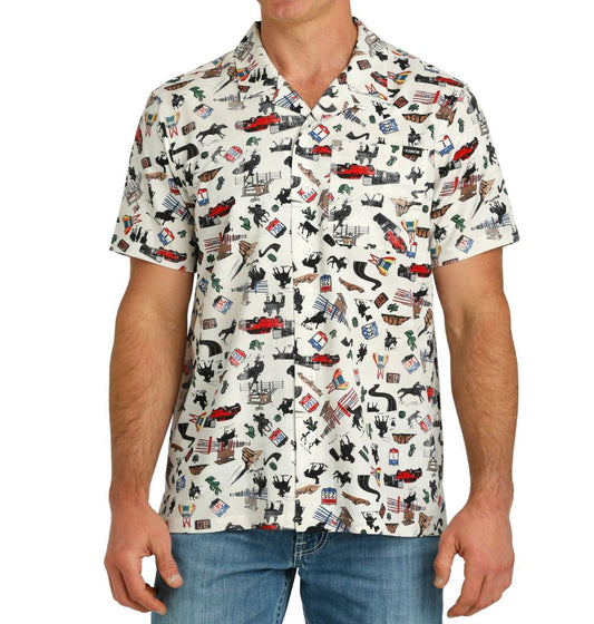 Cinch Men's Camp Shirt Rodeo Road