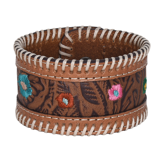 Justin Women's Tooled Leather Cuff Bracelet