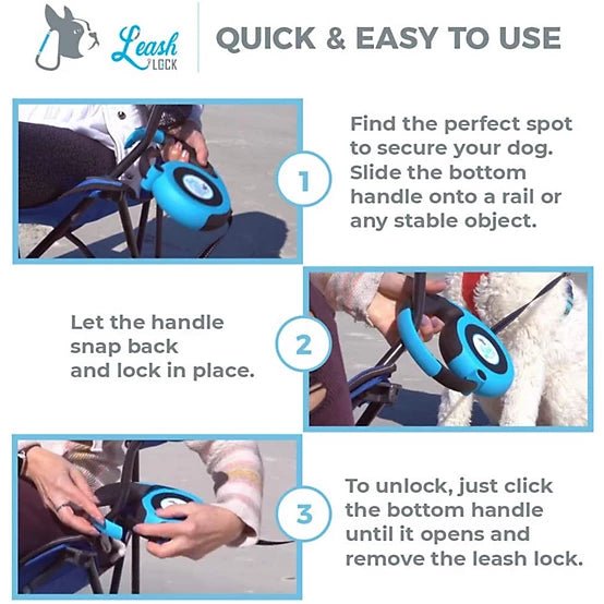 Leash Lock 16ft Blue