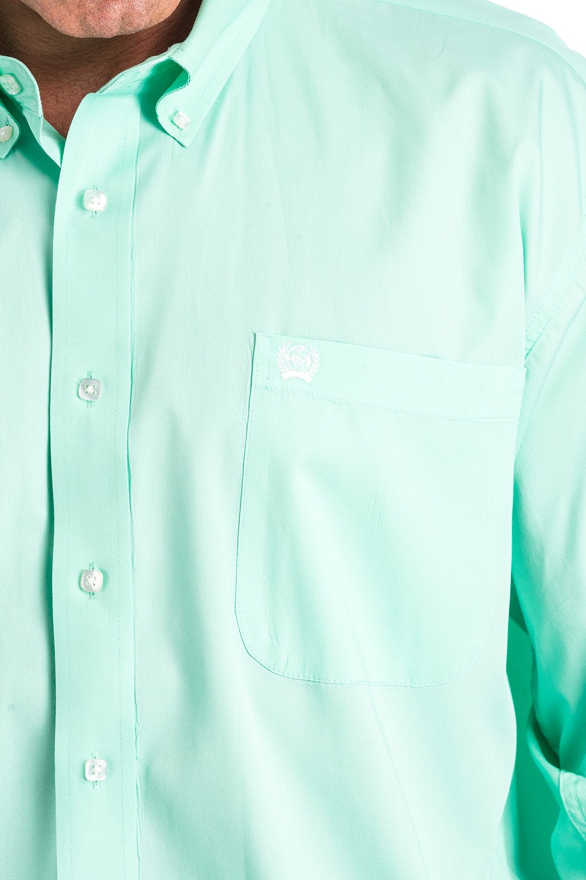 Cinch Men's Long Sleeve - Mint