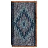 Tony Lama Rodeo Style Leather & Woven Blanket Wallet