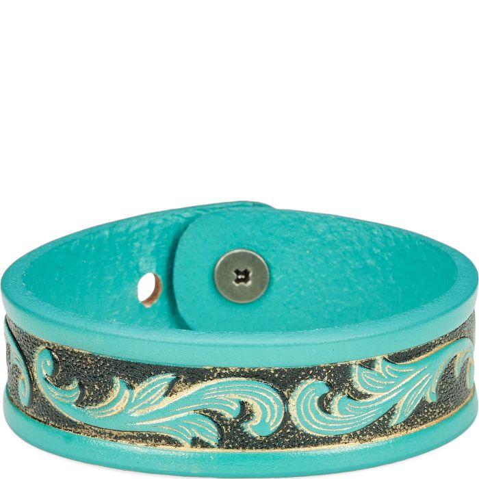 Justin Women's Tooled Leather Bracelet